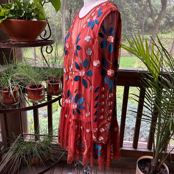 Free People “Hearts Are Wild” Mini Dress (NWOT) - Picture 4 of 13